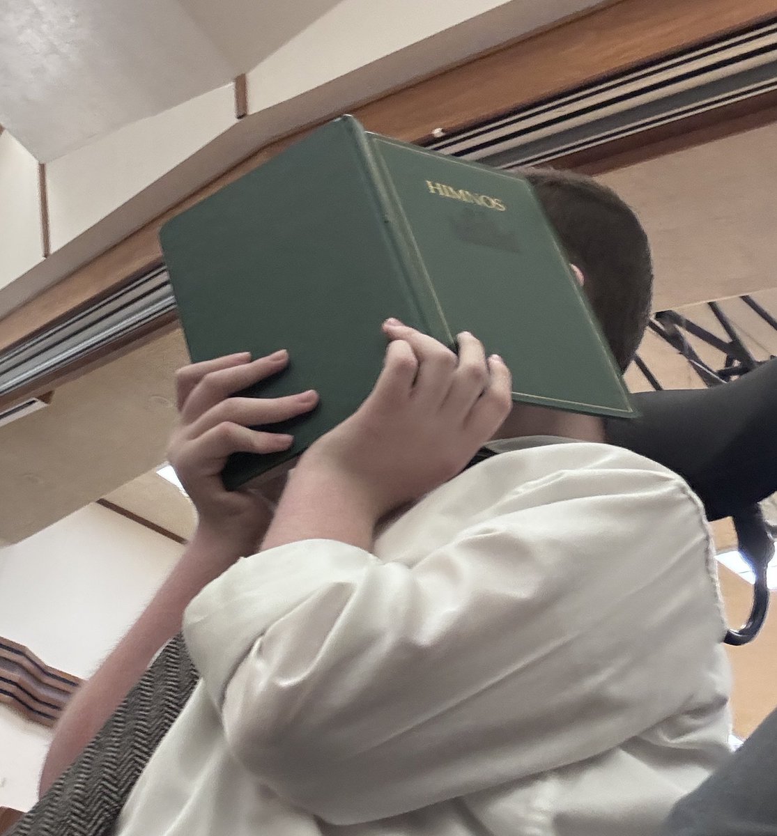 Go to church. 

Even if you have to cover your face with a hymn book.