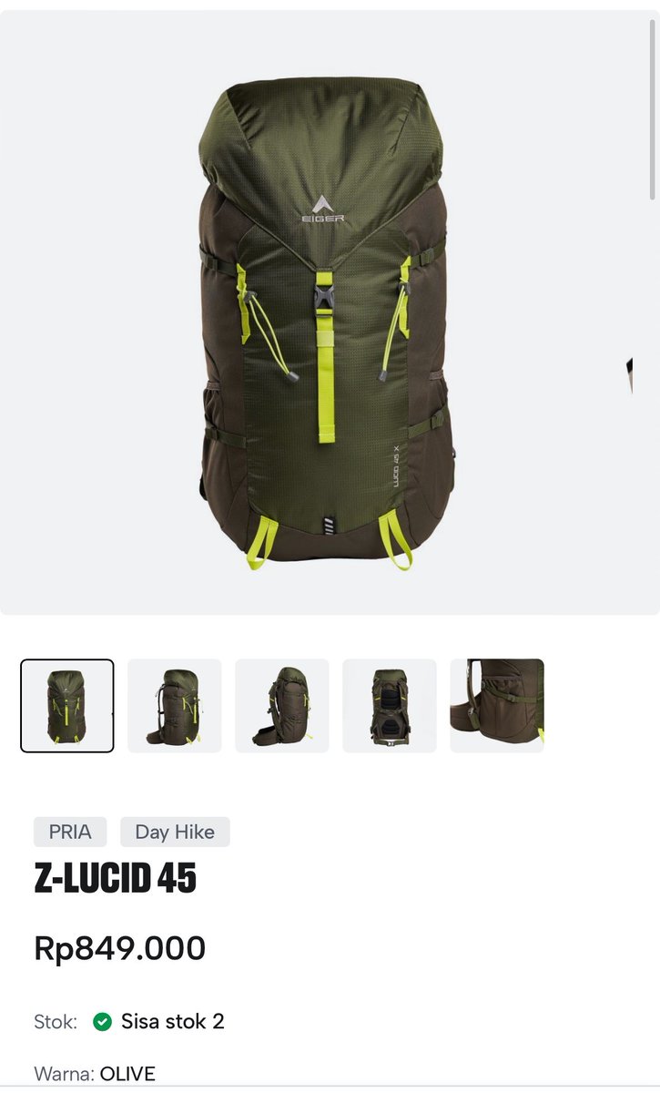 aftertease's tweet image. WTS
Carrier Eiger Z-Lucid 45

Color: Olive
Size: 45L
💸 750k (negotiable)

note: udah dipakai sekali ke Sumbing
dijual karena mau ganti carrier

yg minat boleh reply/DM cus

#zonauang #carrier #eiger #hiking