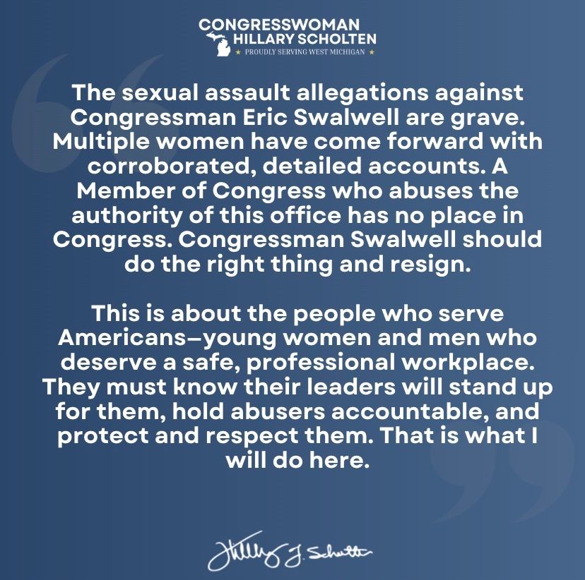 Congresswoman Hillary Scholten tweet media