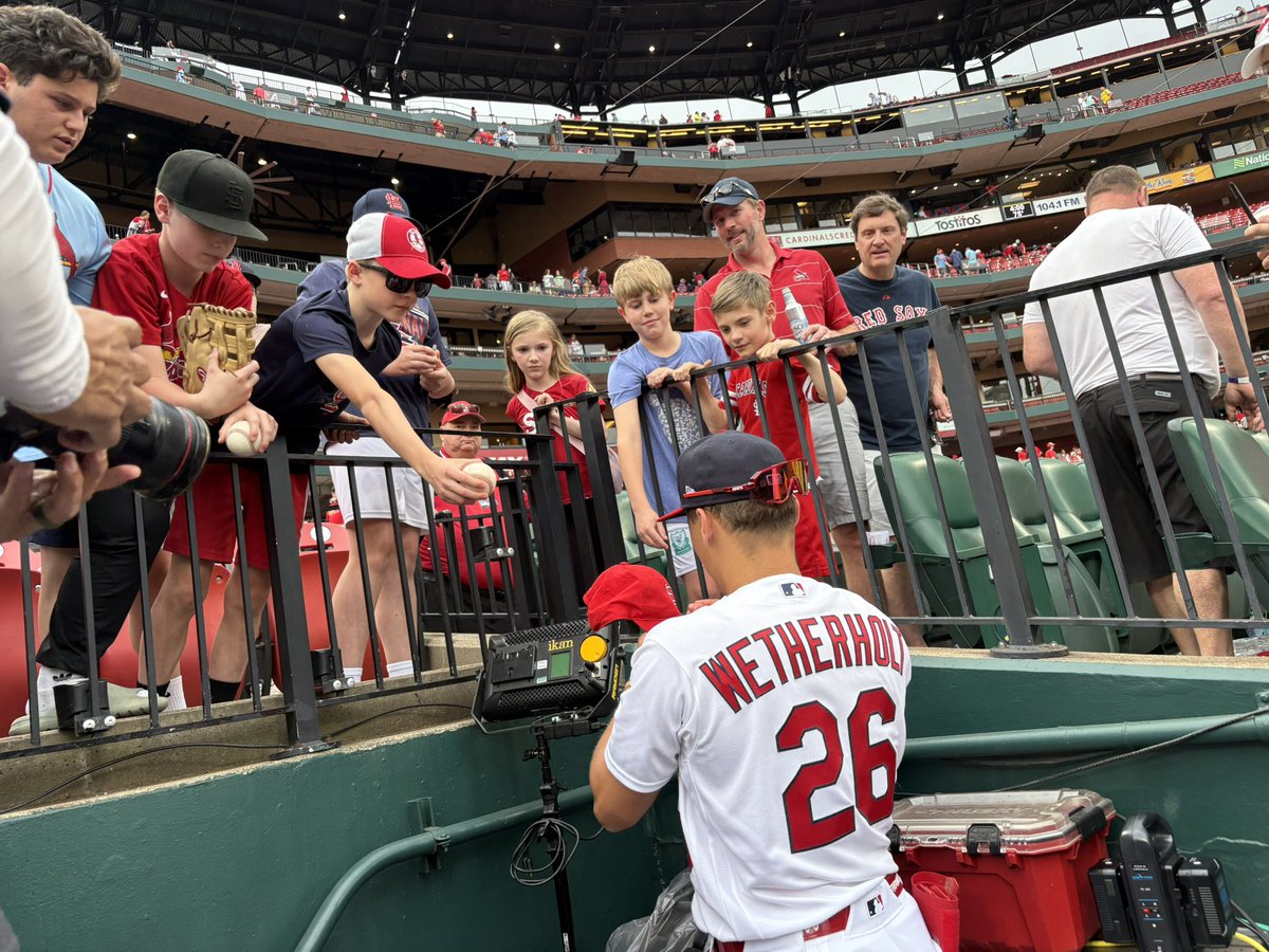 Tough loss, but JJ stops and signs for kids. Sorry, but I love that.