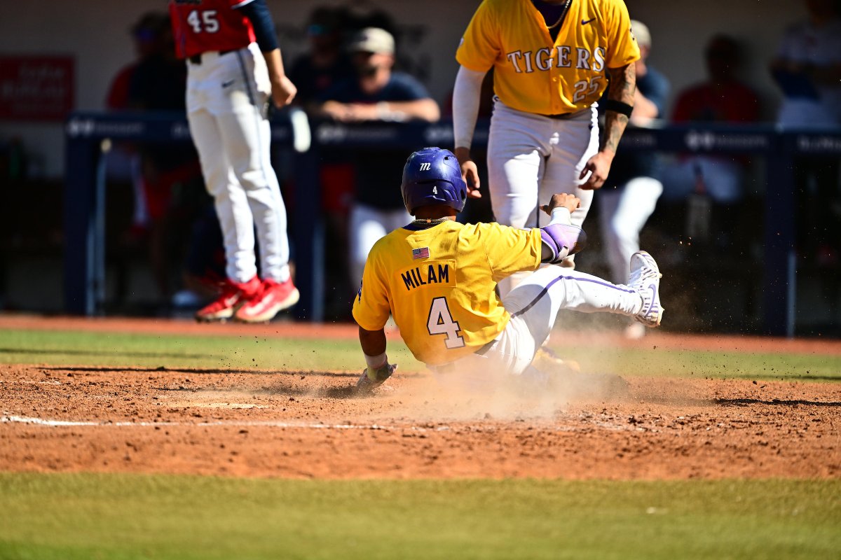 LSUbaseball's tweet image. ICYMI: we scored seven runs in the top of the seventh 

LSU - 7
OM - 7