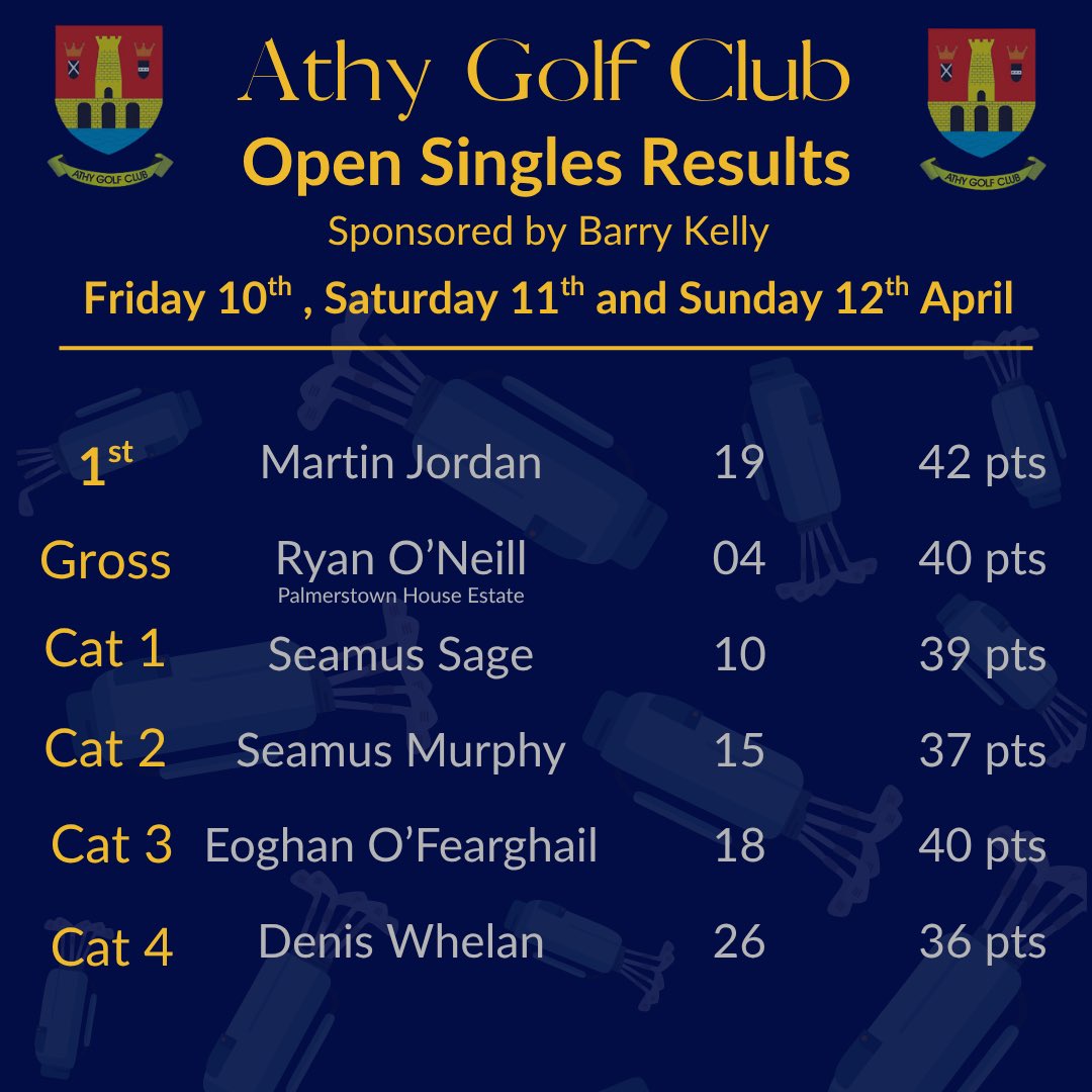 Athy Golf Club tweet media