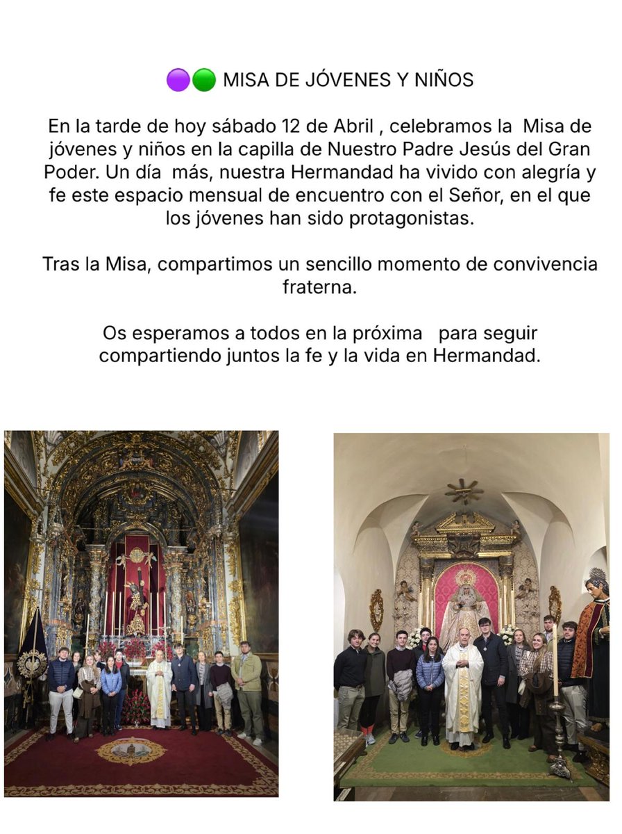 Hermandad Jesus del Gran Poder y Macarena Madrid (@gpodermacarena) on Twitter photo 