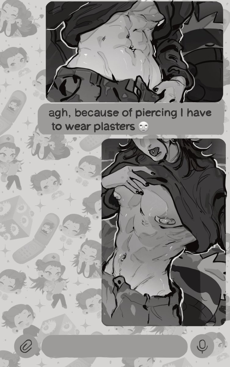 Djuney9's tweet image. Just your best bro showing off his new piercing 🙄
#五夏 #SuguruGeto