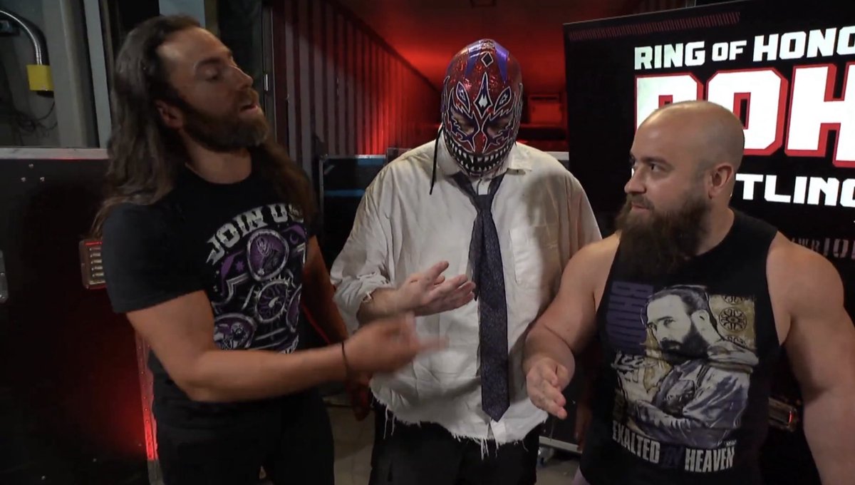 BlazexInferno's tweet image. #AlexReynolds #EvilUno #JohnSilver #TheDarkOrder #ROH #RingofHonor #WatchROH #HonorClub
