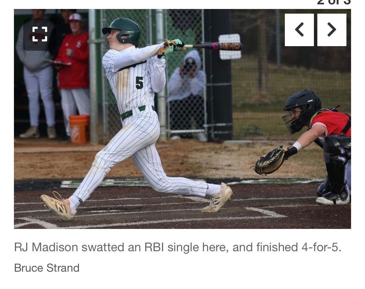 RJMadison2's tweet photo. @mvvarsbaseball had a great first week going 2-0. 

Stats for the week:
4 1B
7 AB
2 SB
2 R
2 RBI

@BlizzardBasebal 
@PrepBaseballMN https://t.co/LFUAC6BBuS