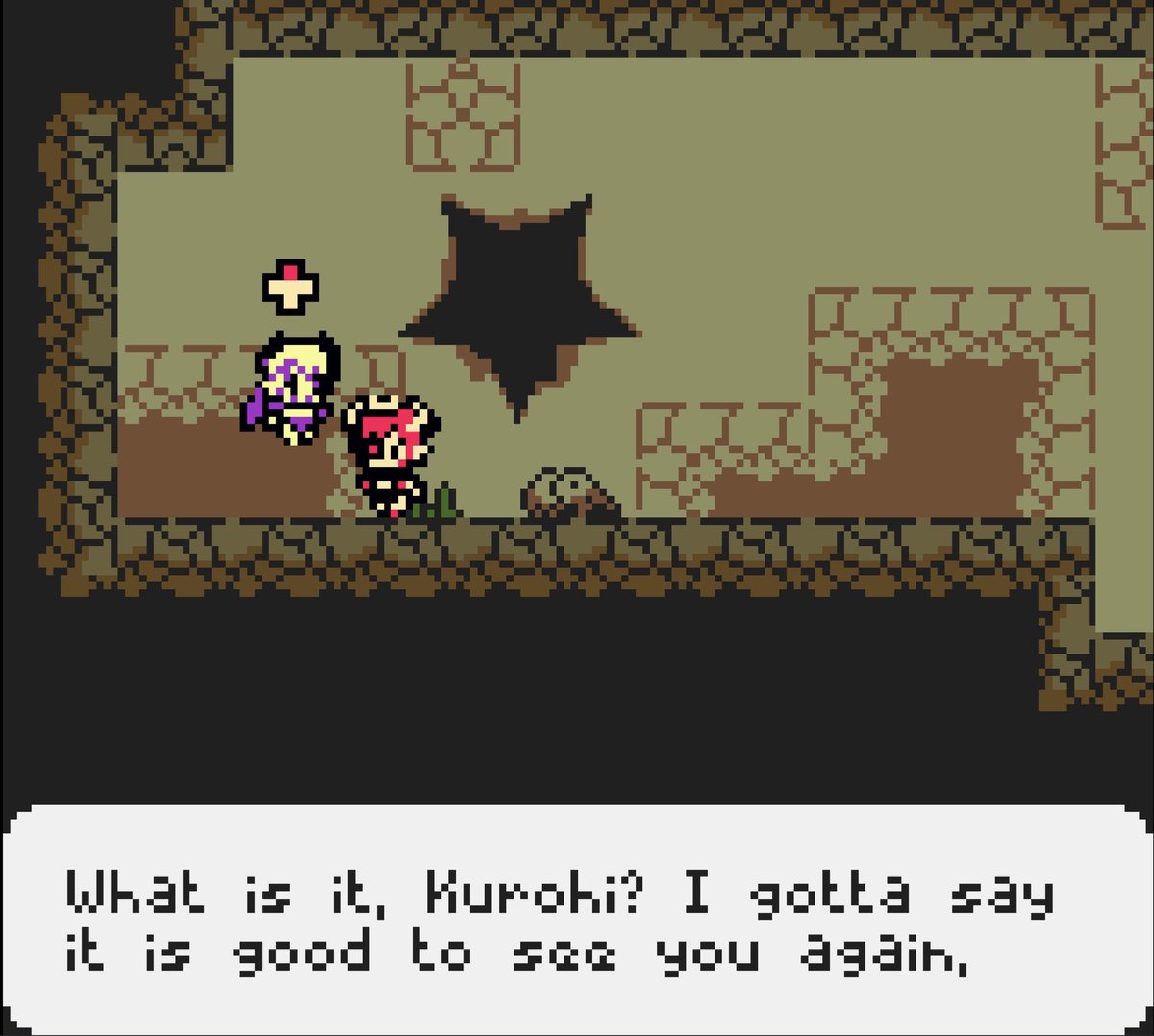 sergioelisondo's tweet image. KUROHI 🔥 New Metroidvania Adventure for PC and GBC

Title screen and scenes!

kickstarter.com/projects/softi…

3 play styles: Platforming (metroidvania), Overhead, and Space shooter

#nintendo #gameboycolor #steam #GBC #gameboy #retrogames #art #indiegames #gaming #newgame #kickstarter
