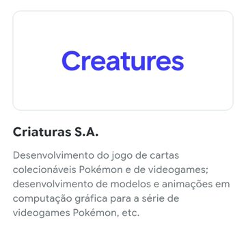 Reenlsober's tweet photo. Finalmente temos de forma oficial a divisão envolvendo a marca Pokémon, o que sempre gerou muita discussão:

- Nintendo: fabricação e venda dos jogos;
- Game Freak: planejamento e desenvolvimento dos jogos;
- Creatures: Desenvolvimento do TCG e de modelos 3D para os games; https://t.co/FQcYqmWNFX