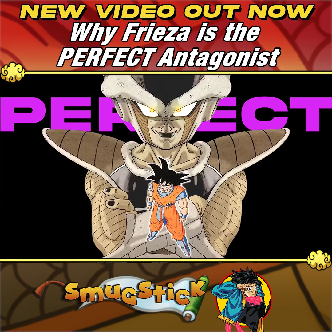 SmugStickDB's tweet photo. 🔥Why Frieza is the PERFECT Antagonist for Dragon Ball
👉https://t.co/FhCyjQhg2Z

New video! Frieza stands alongside Goku as an icon of the medium, but what makes him so special? And how does his battle showcase Toriyama's BEST storytelling? https://t.co/XNYOujVI0f