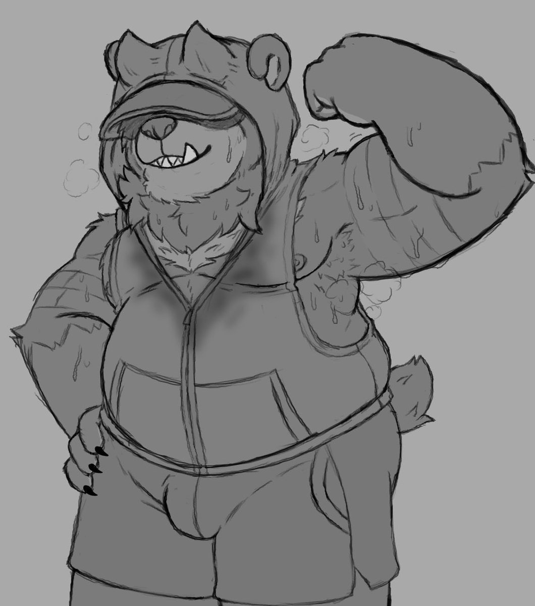 MoonBearDusk's tweet photo. Been working out lately so here’s a sketch of Dusk post workout 💪 https://t.co/JtfT3yJycP