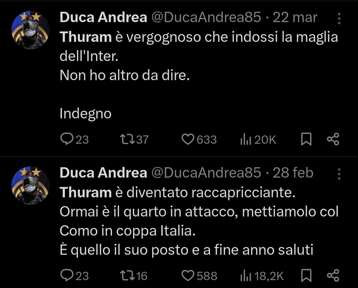 bass_inter's tweet photo. Ci hanno provato, era tutto apparecchiato.
GAME OVER
Ora certi fenomeni dell' #interTwitter dovrebbe chiudersi in cameretta invece saranno i primi a salire sul carro di chi volevano cacciare. Casualmente accomunati da una crociata contro chi ha costruito per 4 anni.
#comointer https://t.co/Tair4JI8yv