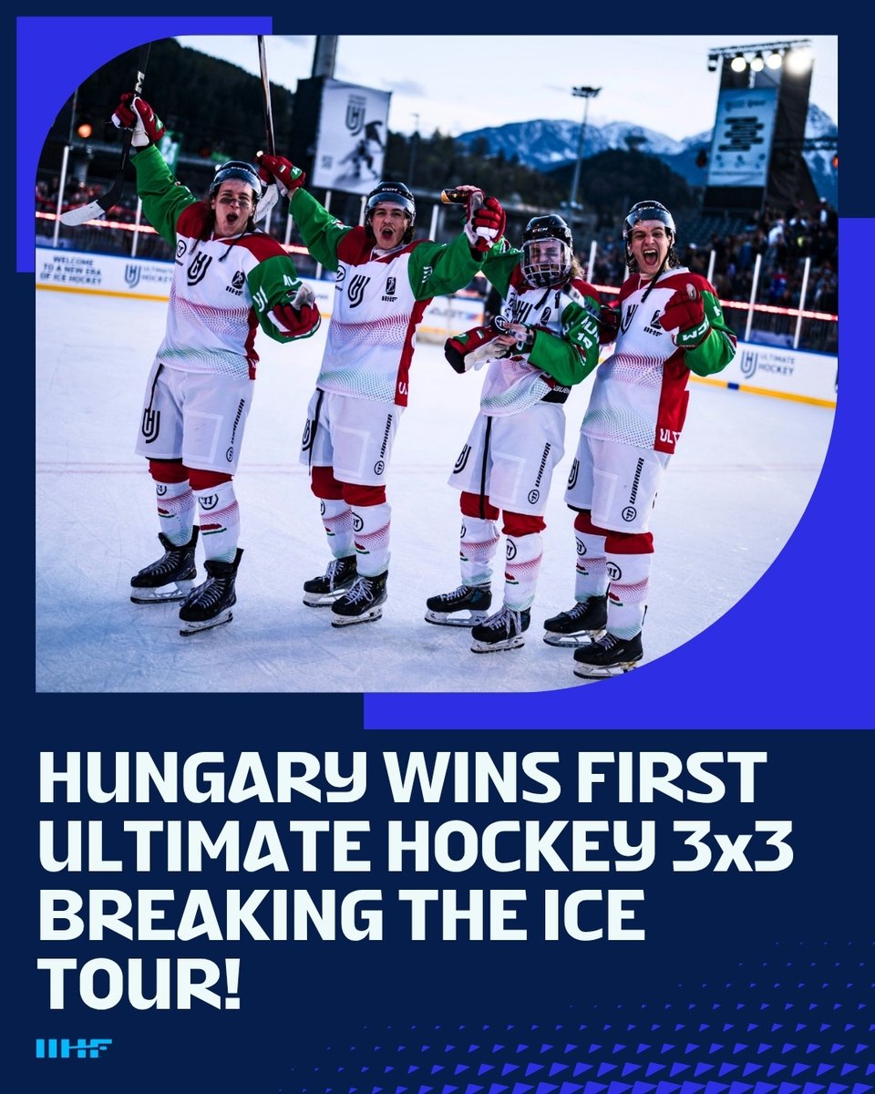 IIHFHockey's tweet image. Hungary are the first 3x3 Ultimate Hockey CHAMPIONS ever!🇭🇺🏆

🔗 Read more: iihf.com/en/news/72670/…

#BreakingTheIce #UltimateHockey #IIHF @hockeyhungary