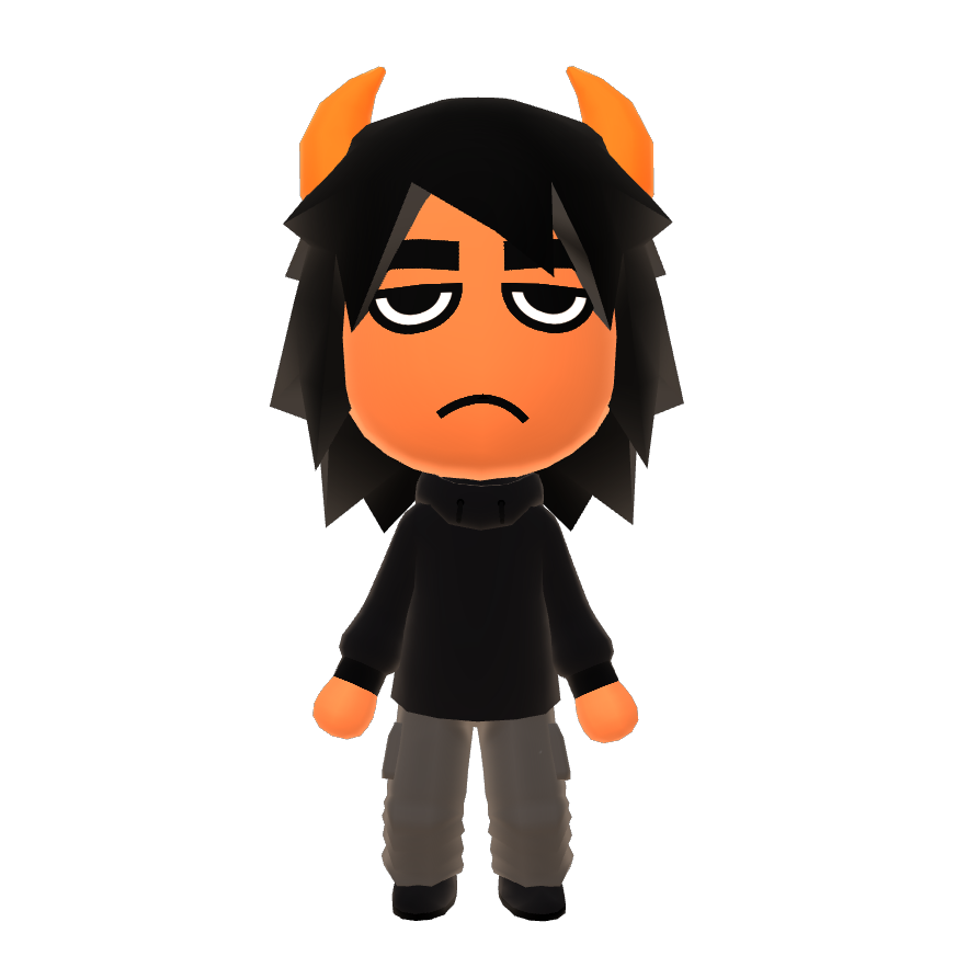 fuudanshi_nerdd's tweet photo. I made a karkles in the mii creator, feel free to copy :B #homestuck #mii #miicreator #karkatvantas #miimaker (I think he's neat, a very strange creature indeed...) https://t.co/qq1YyatZE0