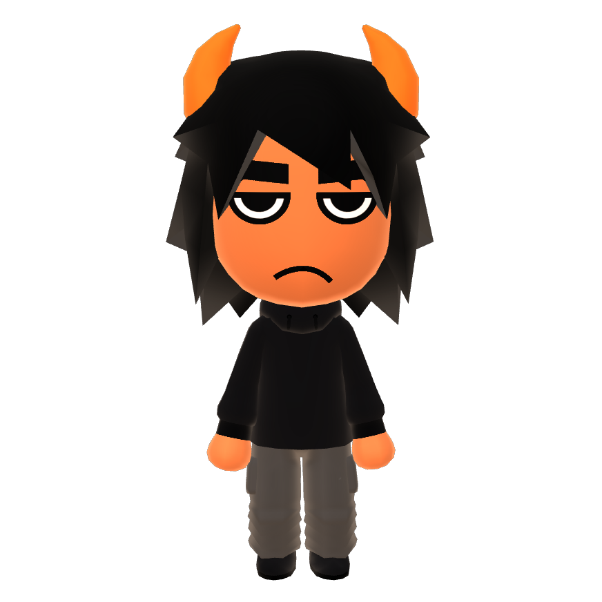 fuudanshi_nerdd's tweet photo. I made a karkles in the mii creator, feel free to copy :B #homestuck #mii #miicreator #karkatvantas #miimaker (I think he's neat, a very strange creature indeed...) https://t.co/qq1YyatZE0