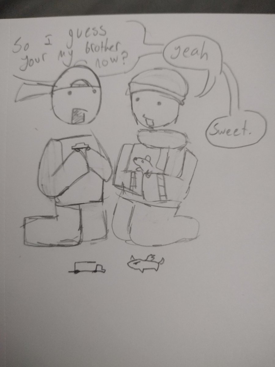 Fredrick_Fizzie's tweet photo. I hate my life. Cause wdym I shipped two dads (One that's a widow and one that the wife prob left). Well I guess the two boys are now brothers. #gasa4 #needmoreheat #roblox #drawing https://t.co/tXVsG4SRvN