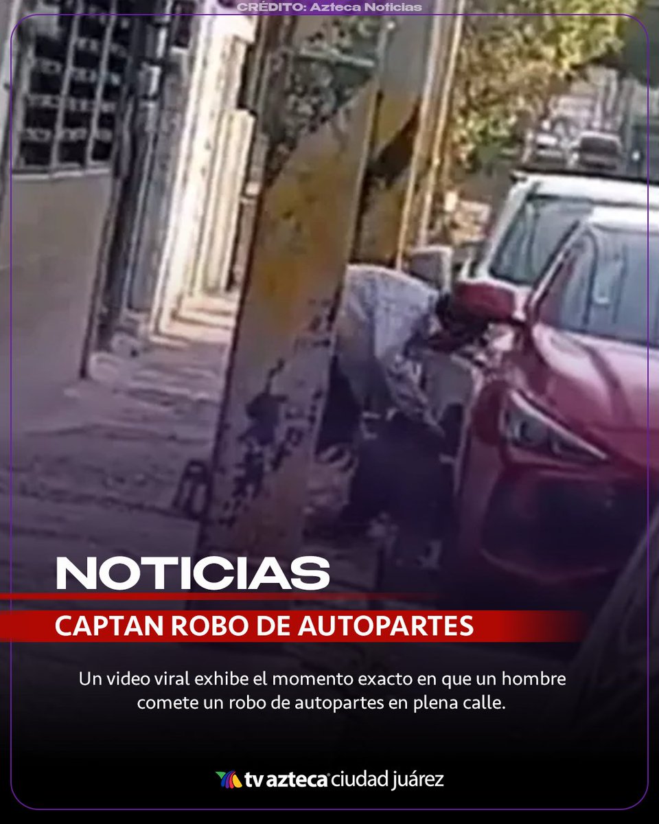 AztecaJrz's tweet image. 🚨‼️ ¡ROBO EN SEGUNDOS! 😱 Se lleva autopartes sin miedo y todo queda en VIDEO 👇

aztecaciudadjuarez.com/viral-y/video-…

#Robo #VideoViral #Seguridad #CiudadJuarez #Noticias