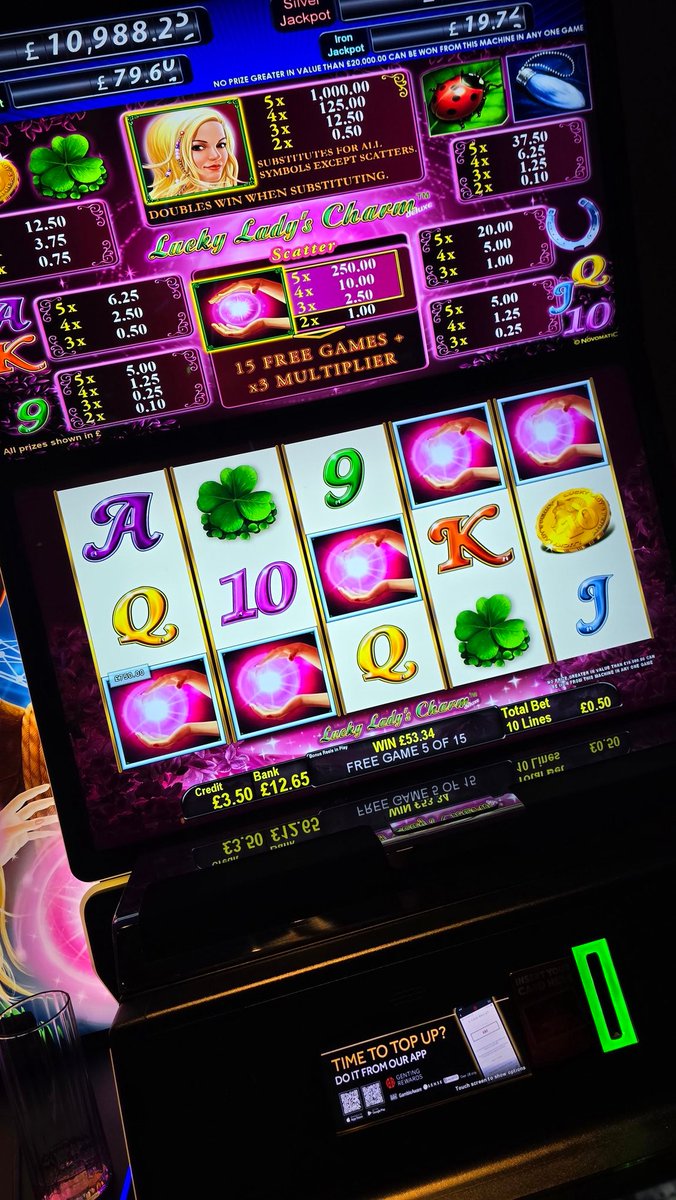 LiamIsNotTaken's tweet photo. @chipmonkzslots @GavinJames17 
This is why lucky lady is the GOAT 
£750(in bonus) on a 50p bet https://t.co/xYez3HABtG