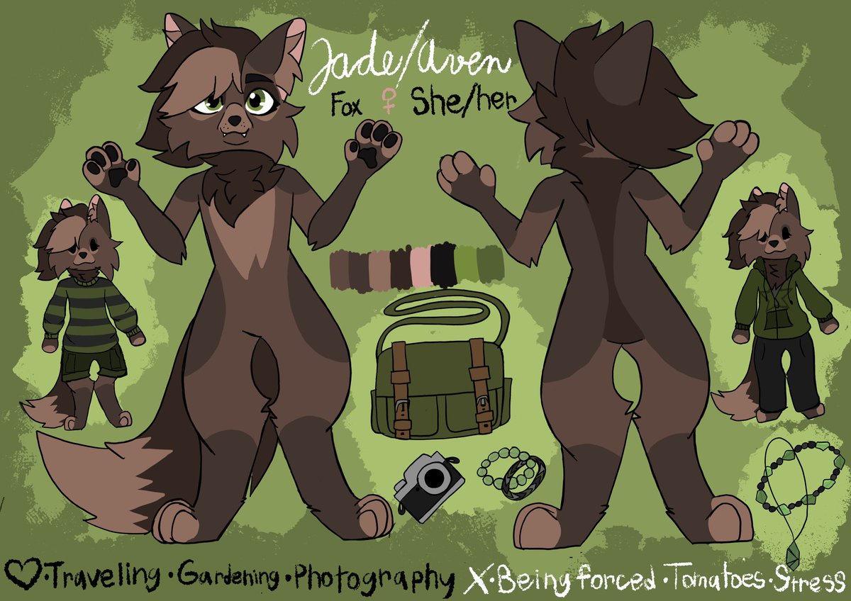 NelanellE's tweet photo. Decided to start posting here too. Theese are oc’s that I represent myself with (will probably make more in the future lol). Some of theese are older. 
#fursona #refsheet #referencesheet #oc #furry #furryoc https://t.co/maGkbcjvPK