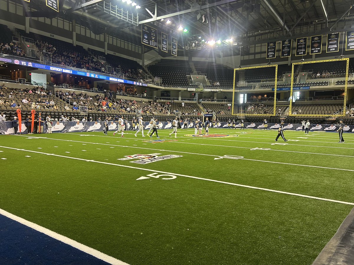 FOX19Joe's tweet image. First ever game for the new Kentucky Barrels in Arena Football One (AF1).

Playing home games at Truist Arena on NKU’s campus.