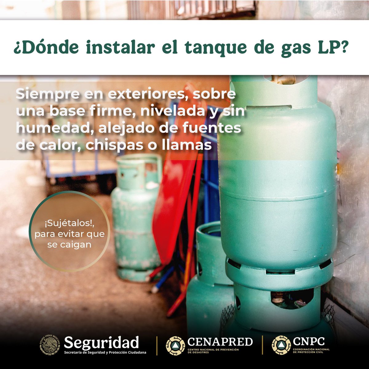 CNPC_MX's tweet photo. Un tanque bien colocado hace la diferencia 🔥

Ubícalo en un espacio ventilado, evita zonas de paso y revisa periódicamente válvulas y conexiones. La prevención empieza desde su instalación. https://t.co/XbvKNiMIil