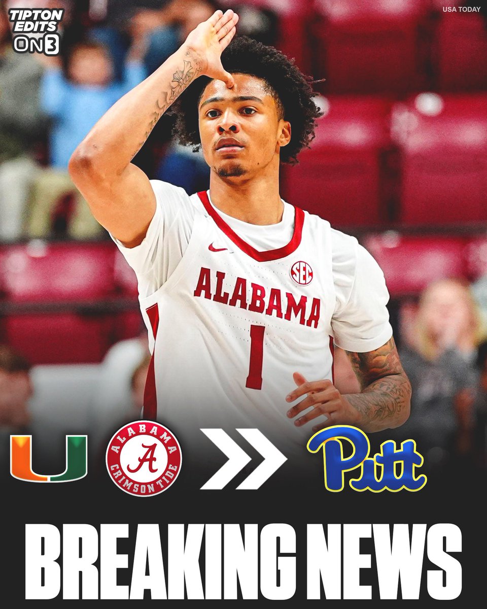 NEWS: Alabama transfer guard Jalil Bethea has committed to Pitt, he announced.

The 6-5 sophomore is a former McDonald’s All-American who began his career at Miami.

on3.com/transfer-porta…