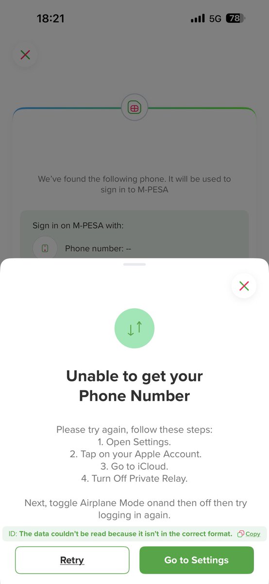 leevicttor's tweet image. @Safaricom_Care even after switching off my other safaricom line, making my personal line the main line i now have to go switch off private relay and keep switching on and off airplane mode to just login to this #oneapp eeeiish jamani. Face ID works only the first time😭😭