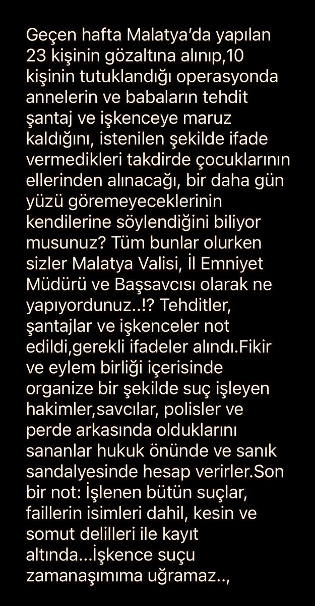 LawyerTuranC's tweet photo. Tüm bunlar olurken Malatya Valisi,İl Emniyet Müdürü ve Cumhuriyet Başsavcısı olarak sizler ne yapıyordunuz…???!!!
@TCMalatyaV 
@malatyaemniyet 
Ömer Mete https://t.co/YEWJRxGm7N