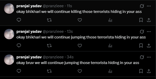 FalconMarkor's tweet photo. @pranzieee @ffszozo @shahipaneer03 @weirrdaah pajeet ragebait hogya 😭😭 https://t.co/Il0rjwj8i7