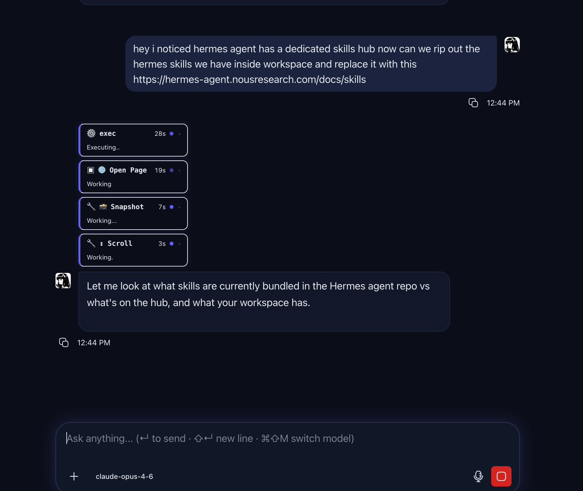 Adding this to Hermes-Workspace 🚀