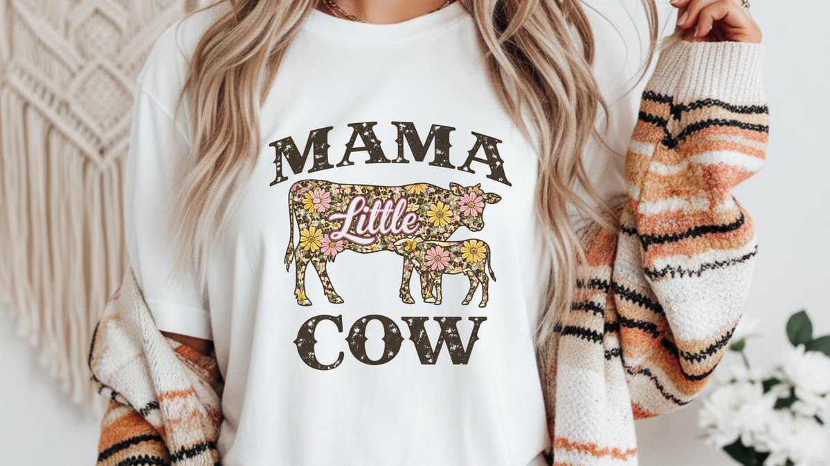 sidelyaprints's tweet image. Channel your inner country girl with our Western Mama Cow Tee! 🐮✨ Featuring cute floral &amp;amp; leopard prints, it's perfect for stylish mamas. Grab your new favorite shirt here: etsy.com/listing/448746… #WesternMamaCowTee #CountryStyle #MomLife