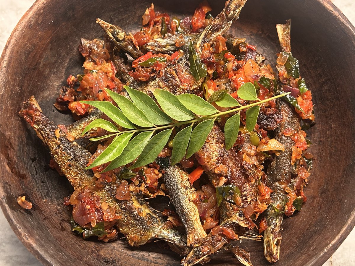 Majuli_Chapori's tweet image. #Sardine roast, #Kerala style!