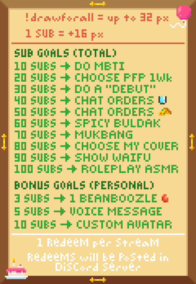 lilGwaahNoises's tweet photo. It's that time of the year again~🎂
Free-for-all✏️Draw-for-all
🗓️This will be on 13th, 14th, 18th (and hopefully more days) 
📨Posting redeems in my Discord server to minimize image compression (let me know if you prefer me to dm instead) https://t.co/lSot7rU1zZ