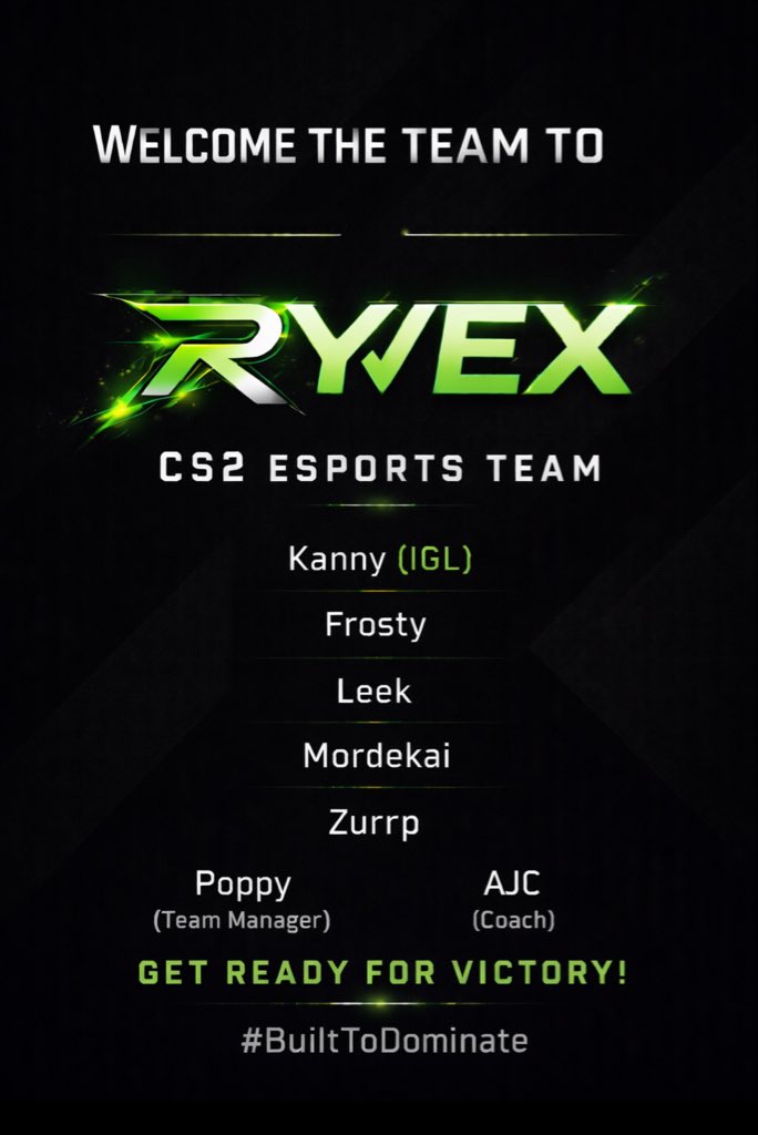 RyvexOrg's tweet photo. 🚨 THE BIG ANNOUNCEMENT 🚨

Competing for us @EPICLAN, @ESEA and @UKICircuit https://t.co/HHQBdK1llH