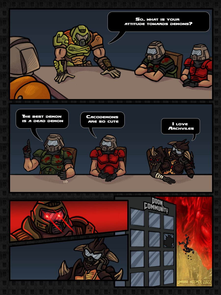 KeeperUmbra's tweet image. I look like this in Doom community

#DOOM