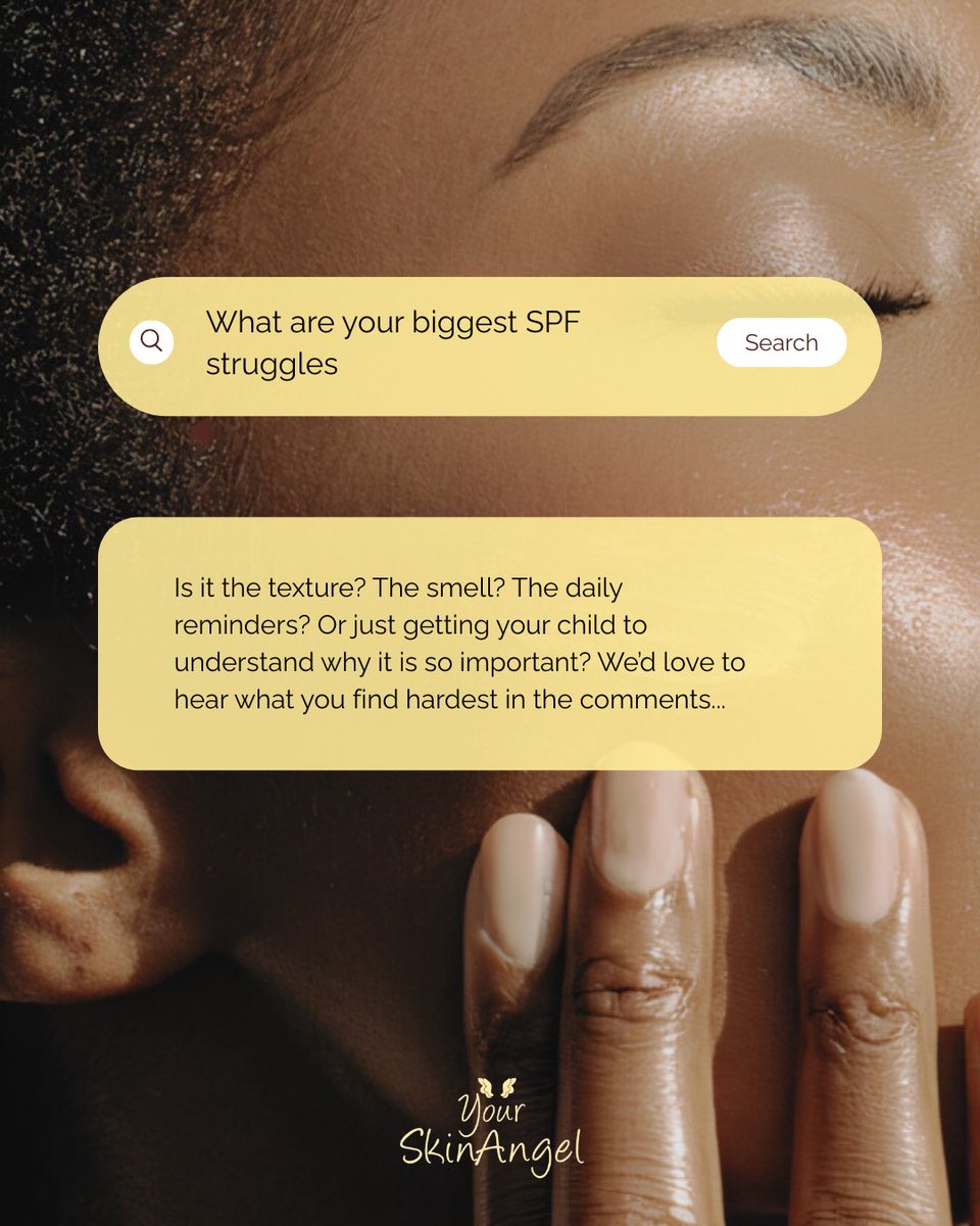 Comment below what your biggest struggles are when putting SPF on your kids👇🏼

Your SkinAngel💛

#yourskinangel #skincarereminder #skincareroutine #dailyspf  #spfstruggles