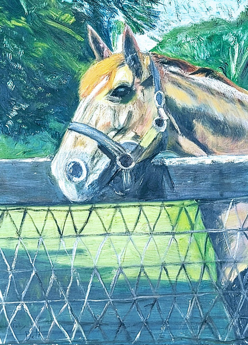 TobyDelk49084's tweet image. 🌟 "Secretariat" – 30x40" Oil Painting by Toby Delk
Now in a private collection | Painted as a gift

Racing season is here! Open for commissions — your horse or historic icons.

— Toby Delk, Artist
Gallatin, TN

#Secretariat #TripleCrown #HorseRacing #EquineArt #TobyDelkArt