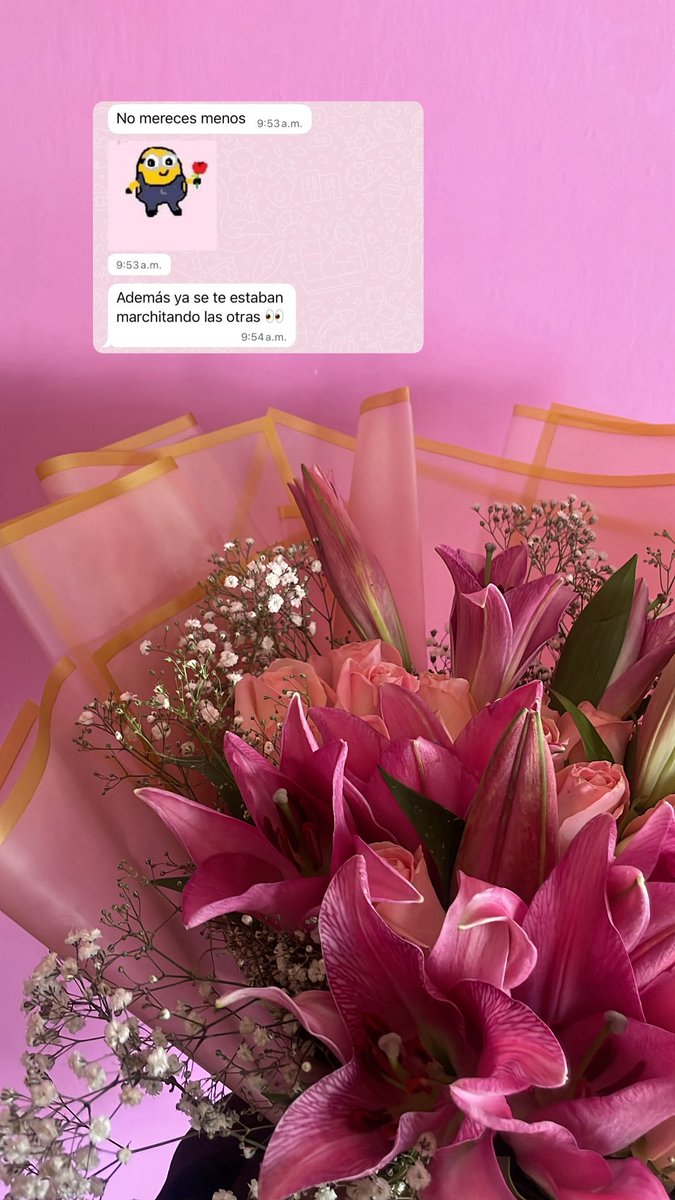 Me regalo flores sin ser nada, y desde ahí mi florero no se ha quedado vacío ni un solo día ❤️‍🩹
