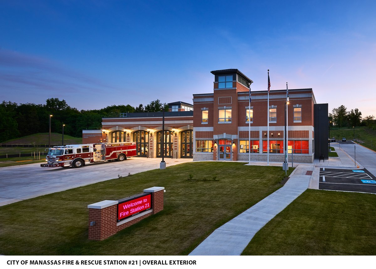 FirehouseNews's tweet photo. 📍 Manassas, VA, Fire &amp; Rescue Station #21
🎖️ Combination Notable Award - #FirehouseMagazine #StationDesignAwards
▶️ Four drive-through apparatus bays
▶️ Training tower
▶️ 24/7 service 
#StationsSunday #Firefighter #FireStation #InQuarters
https://t.co/X3wPLPkj8t https://t.co/eiLf7ME9W3