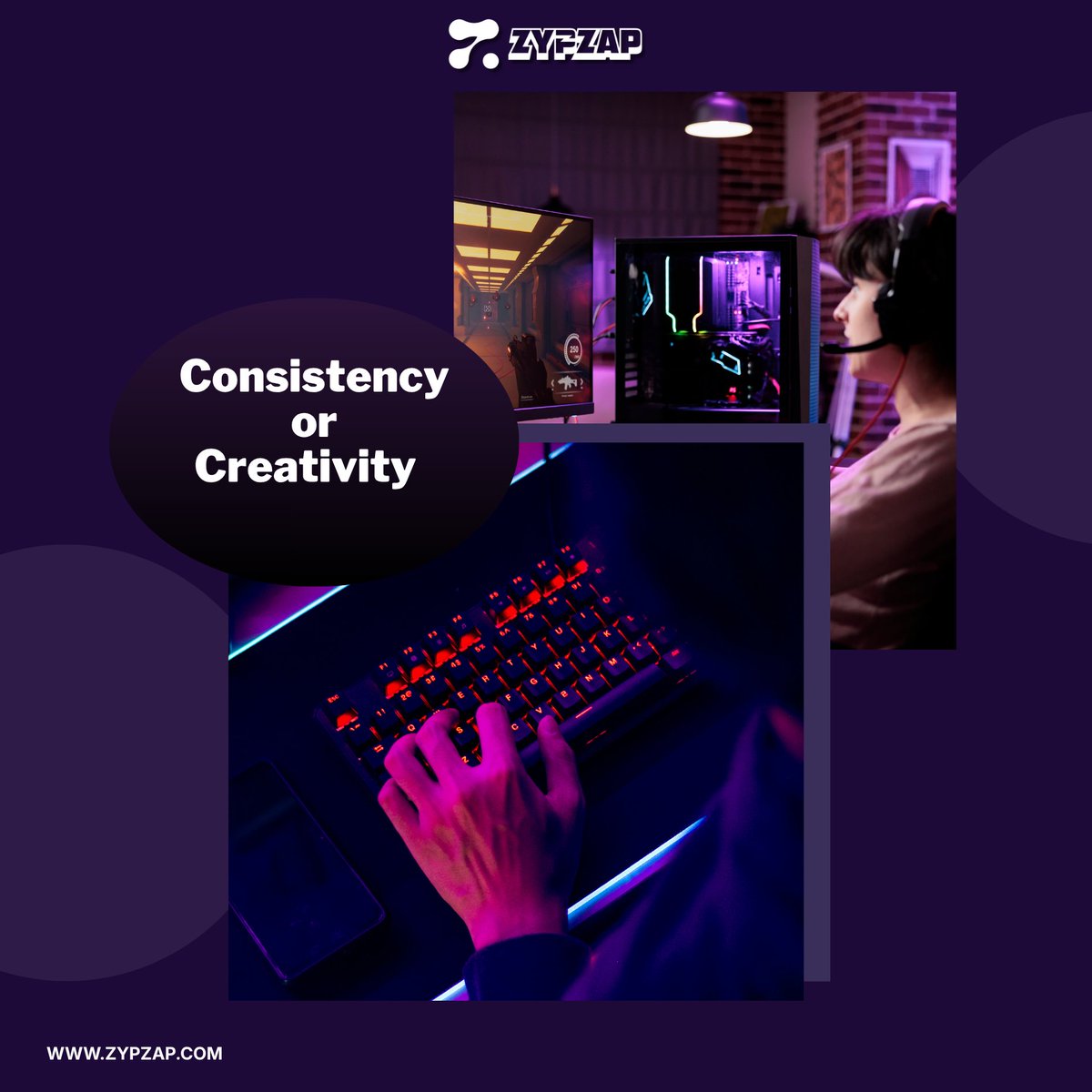 ZypZapCommunity's tweet image. 𝗪𝗵𝗮𝘁 𝗺𝗮𝘁𝘁𝗲𝗿𝘀 𝗺𝗼𝗿𝗲 𝗿𝗶𝗴𝗵𝘁 𝗻𝗼𝘄? 👇

Consistency 🔁
or
Creativity 🎯

Pick one and defend it.

#ContentCreation #Creators #CreativeProcess #Consistency #ContentStrategy #GamingCommunity