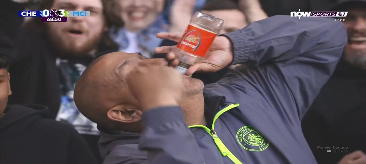 Manchester City fans cooking Arsenal