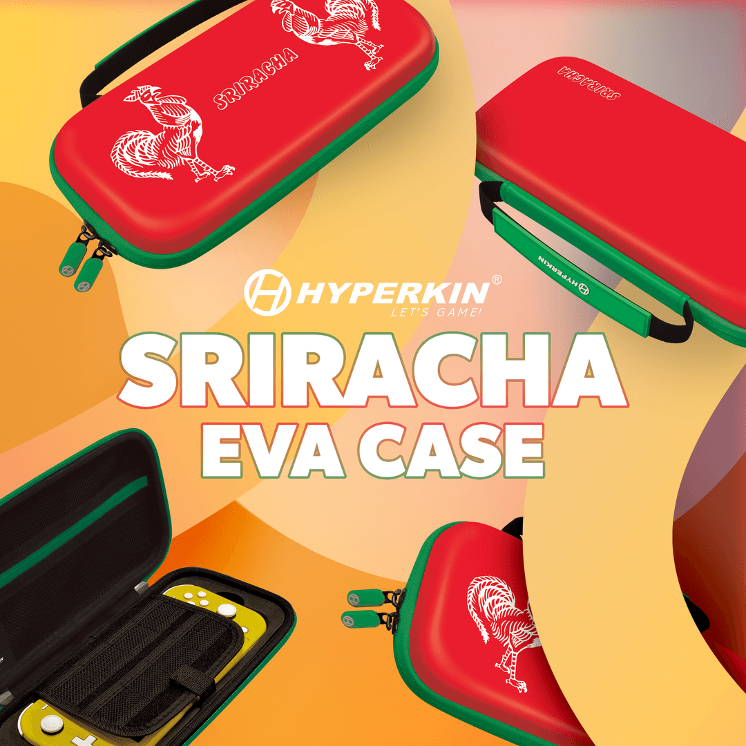 Hyperkin's tweet photo. For gamers who put Sriracha on everything: noodles, fries, eggs… now your setup too. 🌶️🎮
The Hyperkin **Sriracha EVA Case** is for people with spicy taste and zero interest in boring gear.
Tag the friend addicted to rooster sauce.
https://t.co/8OLuyu0cLR
#Hyperkin #Sriracha https://t.co/ffWT2DkqEQ