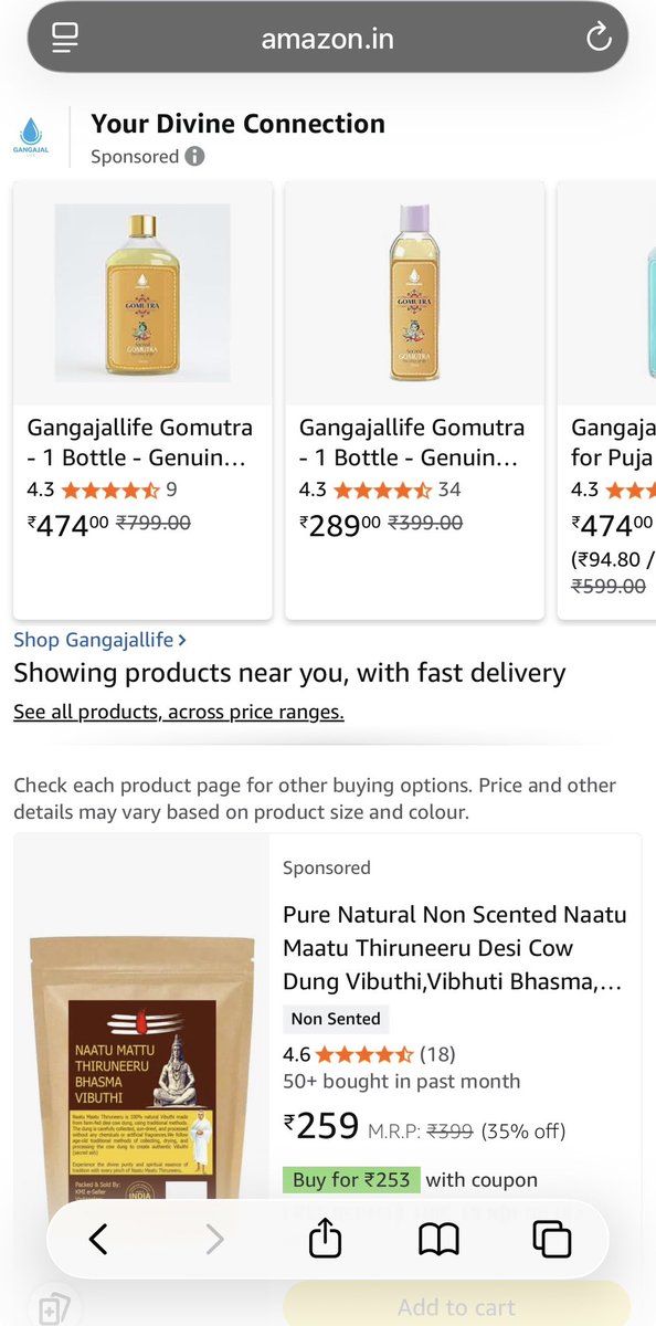 <a href="/jalalbalti/">Jalal Haider</a> Wow, I told you it's sold in India and around the world, and the tag is made in India haha. Selling it for 250 rupees for desi piss. They can go to Pakistani farms and get free dung and piss to eat.