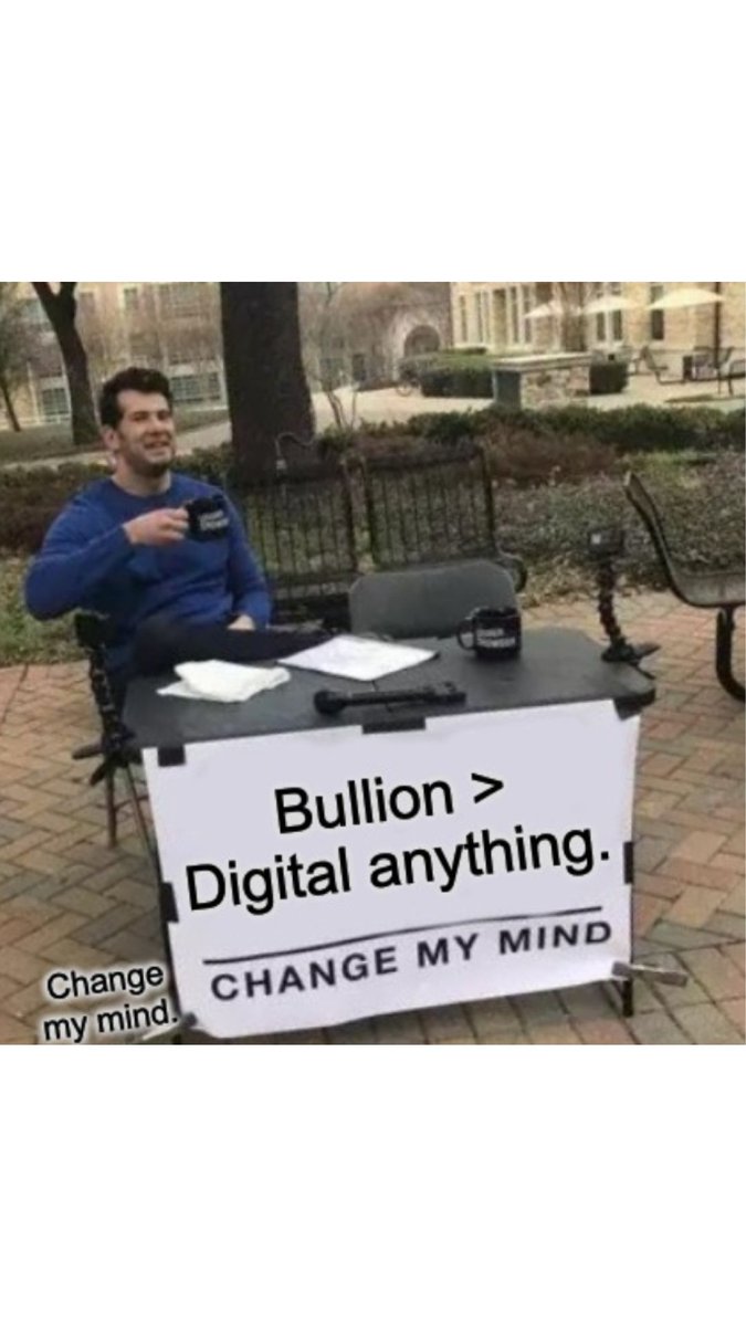 CoinsOnline's tweet photo. Digital assets are innovative. Technology matters.
We still buy bullion.

When the goal is long term value, diversification and something that exists without updates or uptime, we like a little weight in the portfolio.

Change our mind (you won't). We’ll be stacking either way. https://t.co/deXaCEeFpA