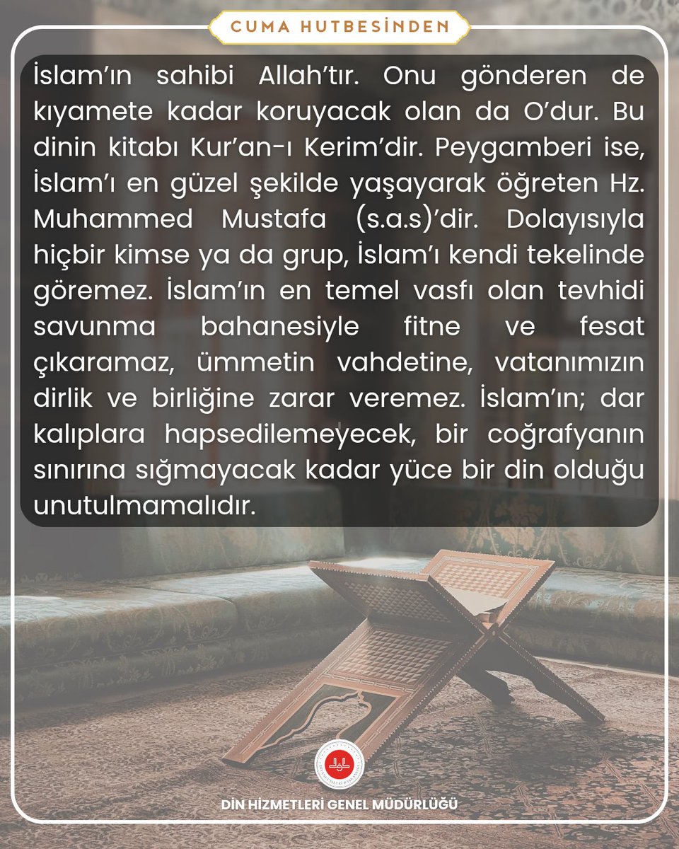 dibdhgm's tweet image. Cuma Hutbesinden 

#cumahutbesi #islam