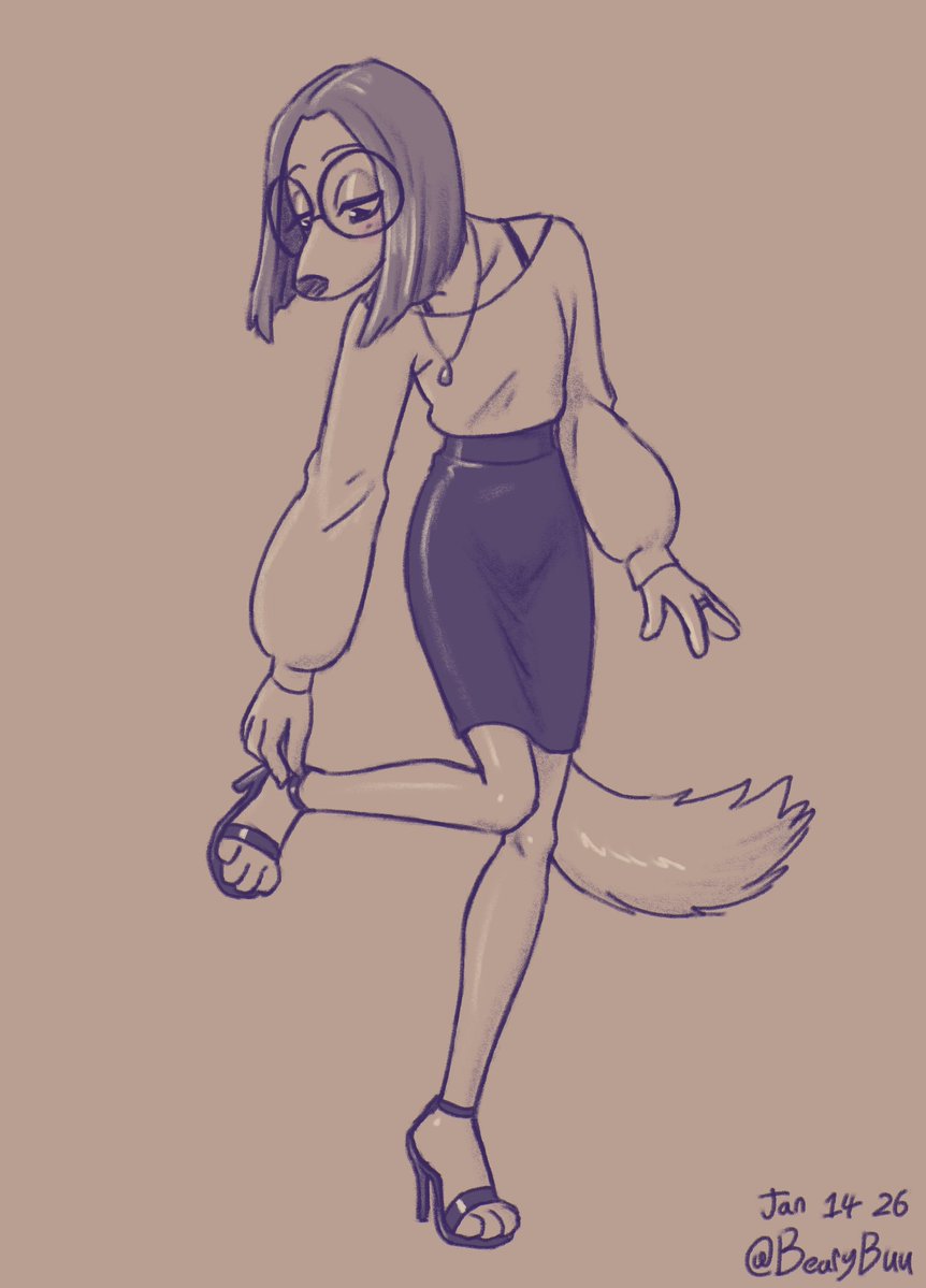 「30 minute doodle every day of January: 1」|BearyBoo (comms full)のイラスト