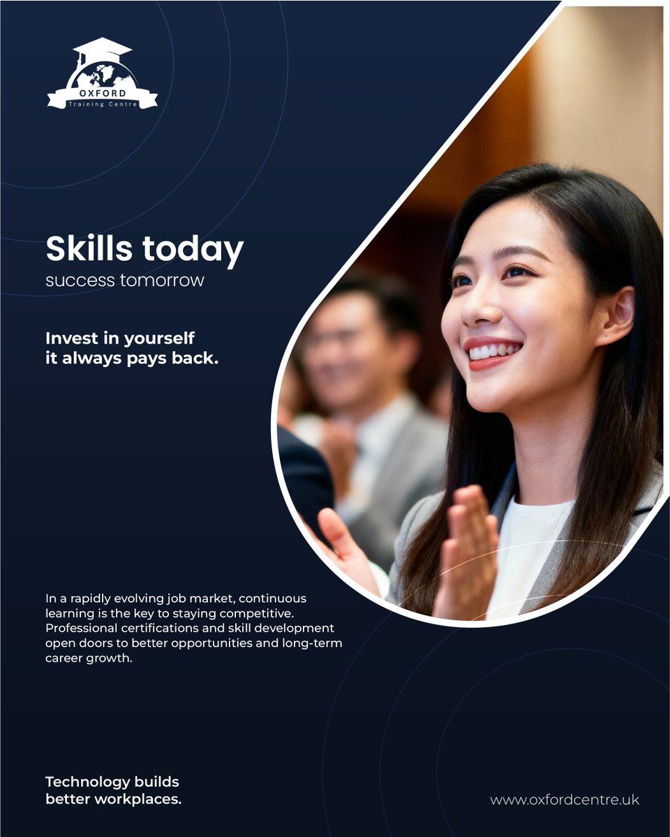 OxfordCentre_UK's tweet image. Invest in yourself—it always pays off: oxfordcentre.uk

Social Media:
uk.pinterest.com/OxfordTraining…
x.com/OxfordCentre_UK
instagram.com/oxfordtraining…
linkedin.com/company/oxford…
facebook.com/OxfordTraining…

#Skills #CareerGrowth #ProfessionalTraining #Success #Learning #Upskill