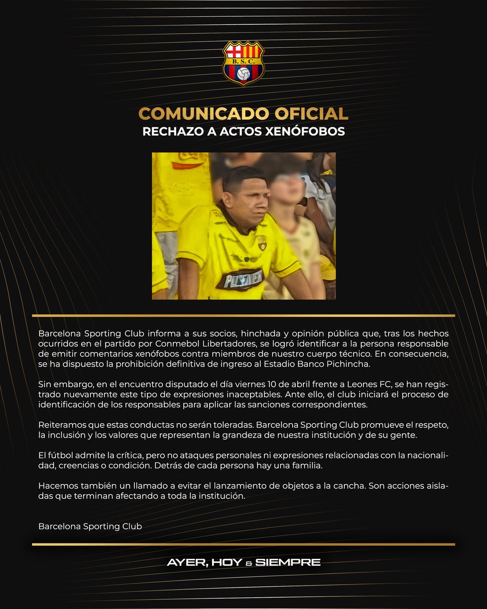 BARCELONA S.C. tweet media