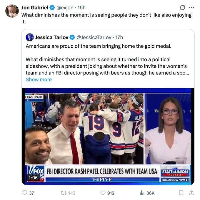 U2LoveandLogic's tweet image. oh dear.  the staff serving the mighty Jon Gabriel is subpar.
Clutch more pearls.
Maybe they know what #racists Jon Gabriel is.
Maybe they know of his #asianhate
