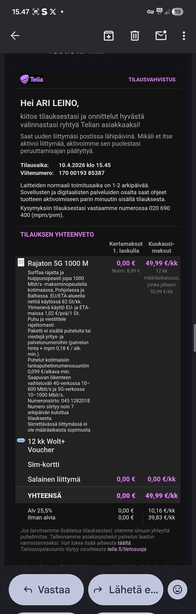 AriLeino1's tweet image. Vaihdoin liittymät #elisa