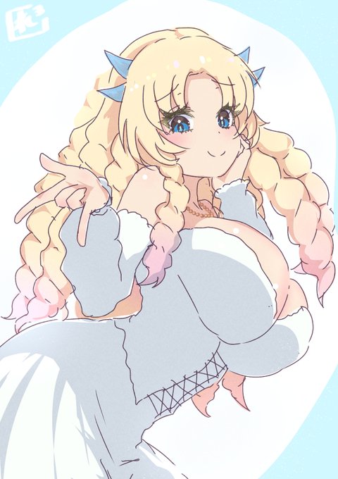 チグリス(エルマの姉のひとり)

メイドラゴンの漫画を読み返して気になったキャラ
漫画でも一瞬しか出てないのでほぼ解りません
色も判明してないので想像で着色
お嬢様系で
この髪型なら金髪だよねぇと思います 